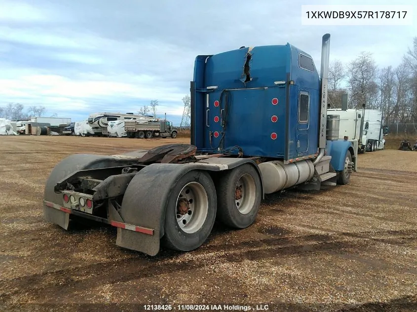 2007 Kenworth Construction W900 VIN: 1XKWDB9X57R178717 Lot: 12138426