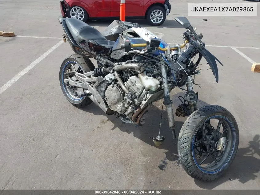 2007 Kawasaki Ex650 A VIN: JKAEXEA1X7A029865 Lot: 39542048