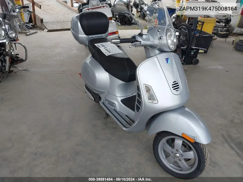 2007 Vespa Granturismo 200 VIN: ZAPM319K475008164 Lot: 39591484