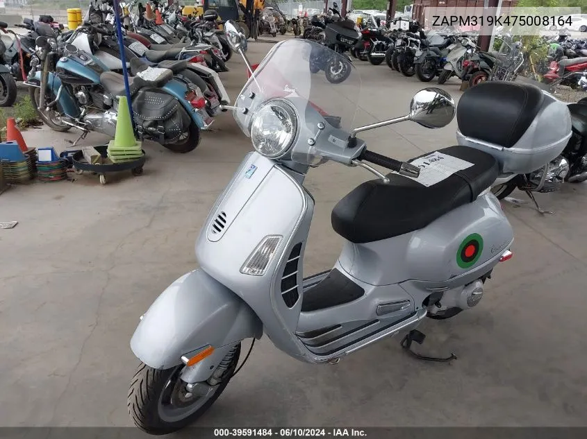 2007 Vespa Granturismo 200 VIN: ZAPM319K475008164 Lot: 39591484