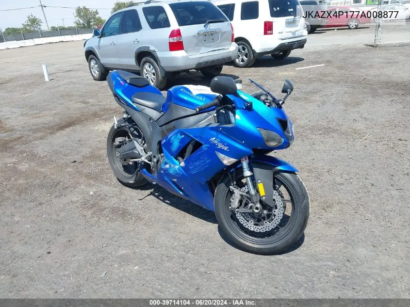 2007 Kawasaki Zx600 P VIN: JKAZX4P177A008877 Lot: 39714104