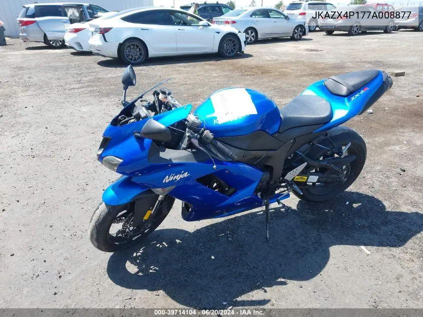 2007 Kawasaki Zx600 P VIN: JKAZX4P177A008877 Lot: 39714104