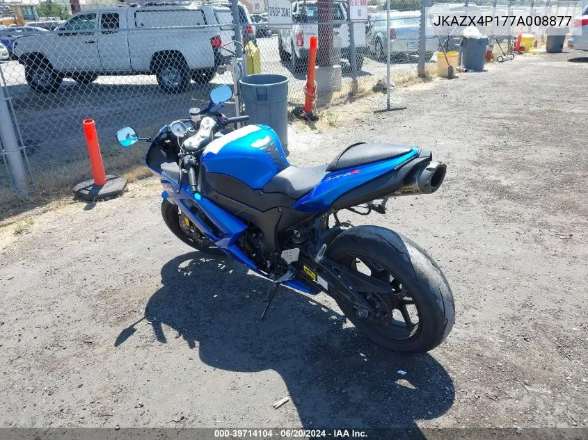 JKAZX4P177A008877 2007 Kawasaki Zx600 P