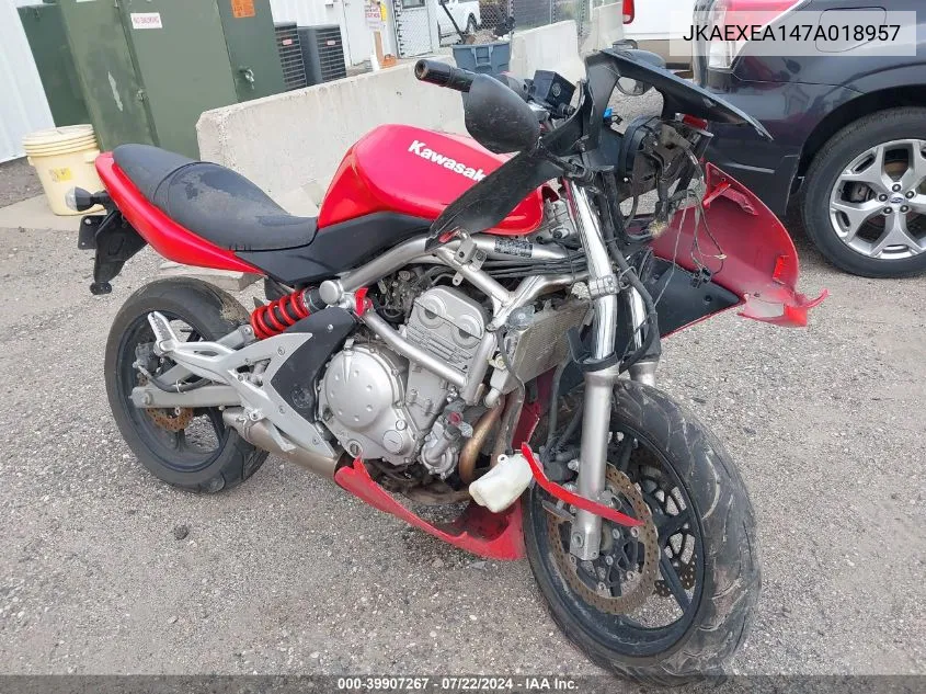 JKAEXEA147A018957 2007 Kawasaki Ex650 A