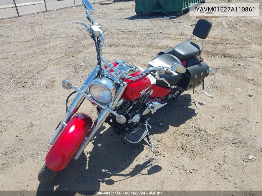 2007 Yamaha Xvs650 VIN: JYAVM01E27A110861 Lot: 40131156