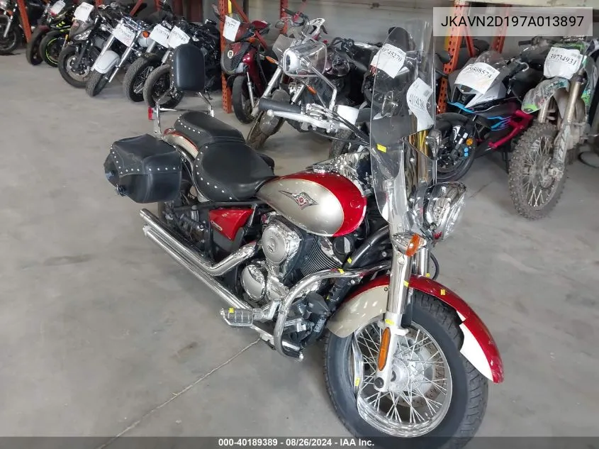 2007 Kawasaki Vn900 D VIN: JKAVN2D197A013897 Lot: 40189389