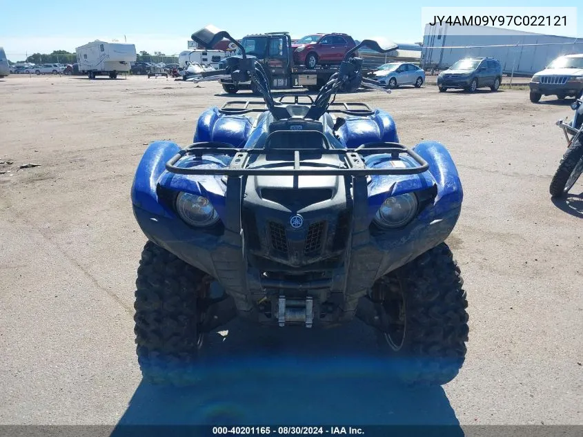 2007 Yamaha Yfm700 Fwad VIN: JY4AM09Y97C022121 Lot: 40201165