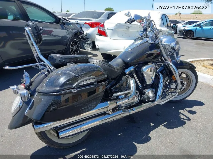 2007 Yamaha Xv1700 A VIN: JYAVP17EX7A026422 Lot: 40208873