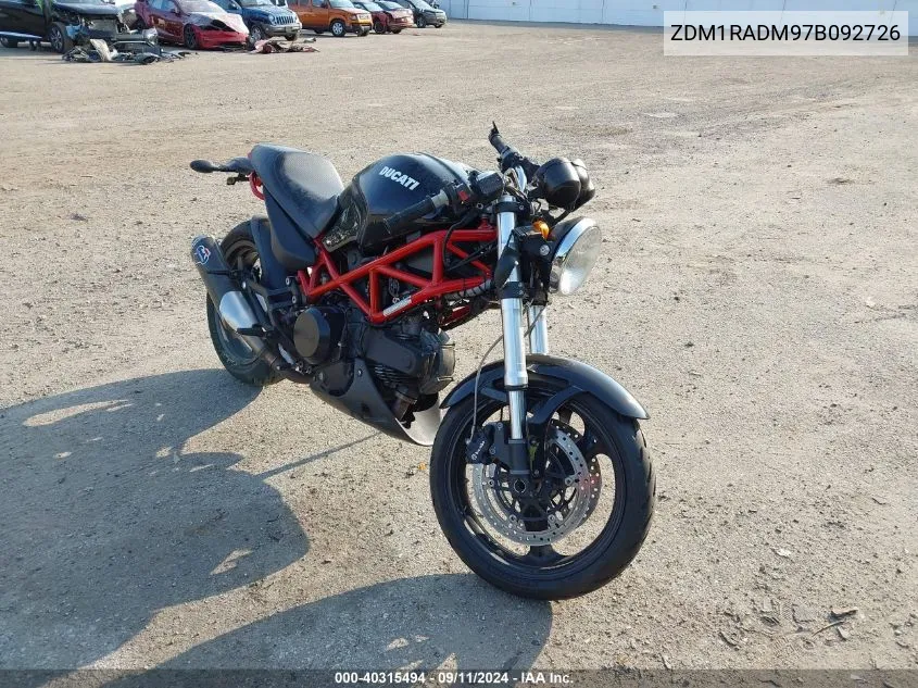 ZDM1RADM97B092726 2007 Ducati Monster 695