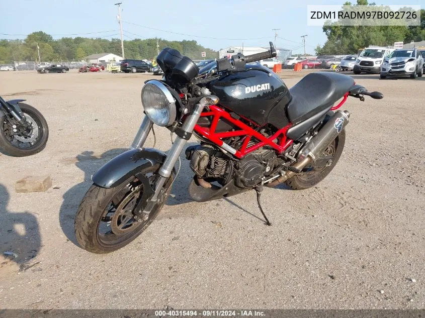 ZDM1RADM97B092726 2007 Ducati Monster 695