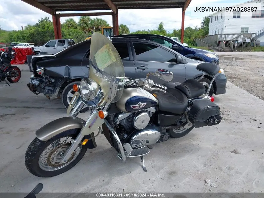 2007 Kawasaki Vn1500 N1 VIN: JKBVNAN197A028887 Lot: 40316331