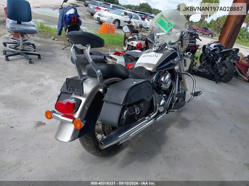 2007 Kawasaki Vn1500 N1 VIN: JKBVNAN197A028887 Lot: 40316331