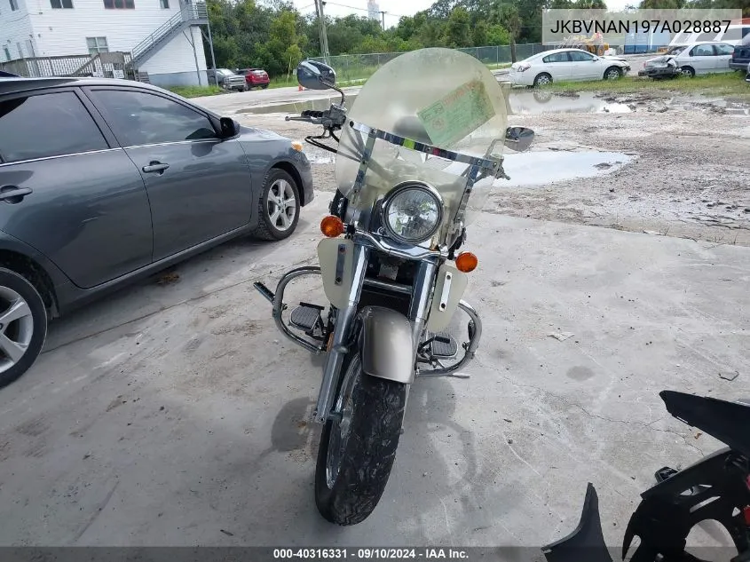 2007 Kawasaki Vn1500 N1 VIN: JKBVNAN197A028887 Lot: 40316331