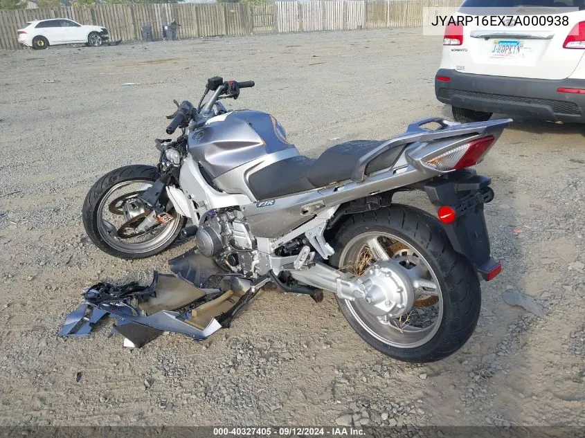 JYARP16EX7A000938 2007 Yamaha Fjr1300 As