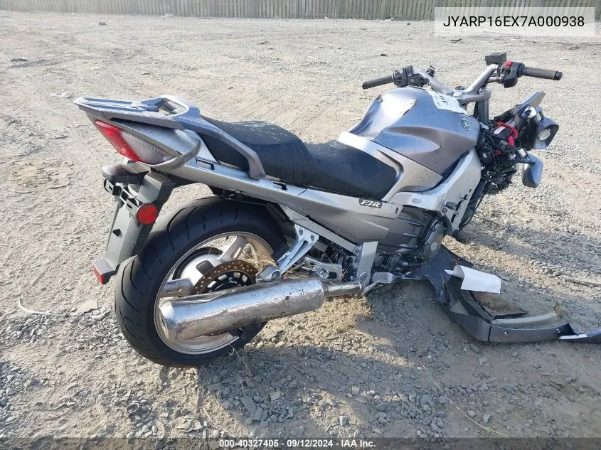 JYARP16EX7A000938 2007 Yamaha Fjr1300 As