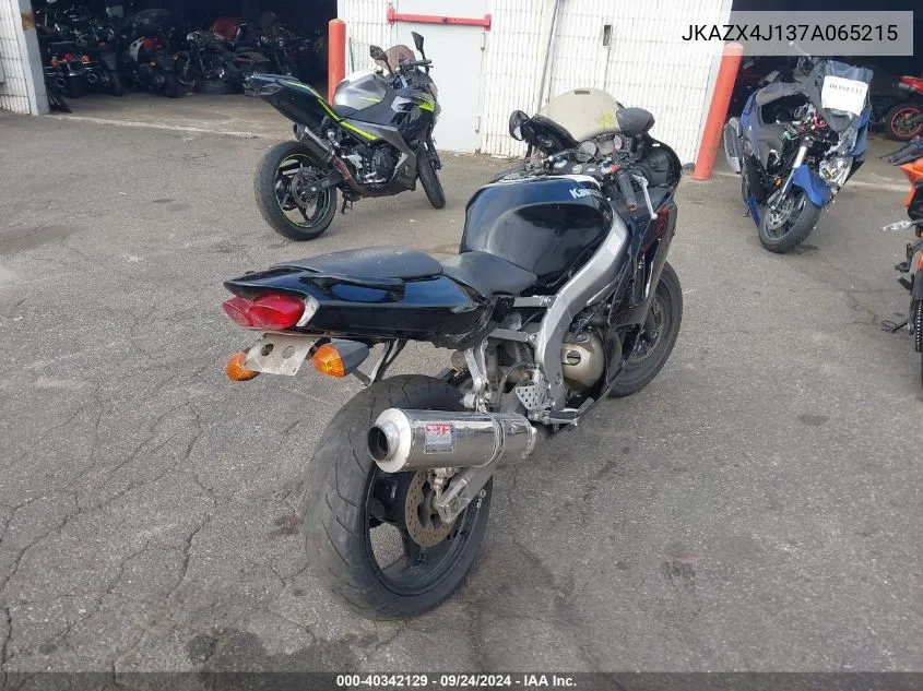 2007 Kawasaki Zx600 J1 VIN: JKAZX4J137A065215 Lot: 40342129