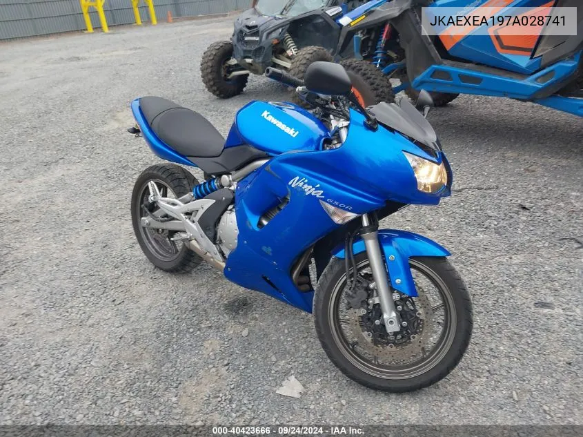 JKAEXEA197A028741 2007 Kawasaki Ex650 A