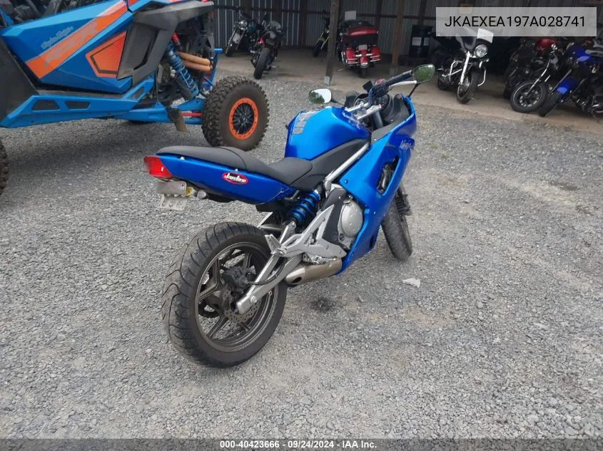 JKAEXEA197A028741 2007 Kawasaki Ex650 A