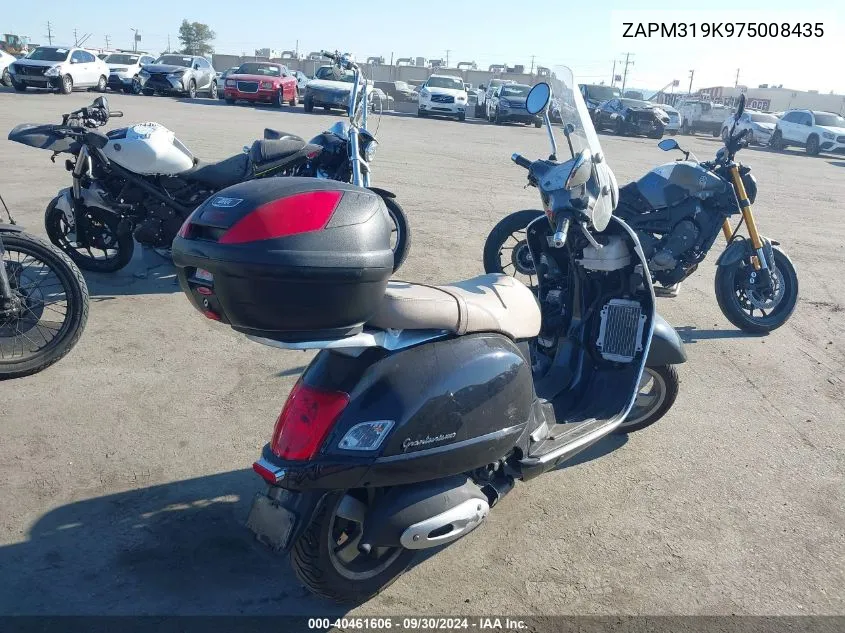 2007 Vespa Granturismo 200 VIN: ZAPM319K975008435 Lot: 40461606