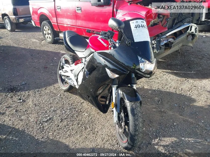 2007 Kawasaki Ex650 A VIN: JKAEXEA137A029609 Lot: 40462272