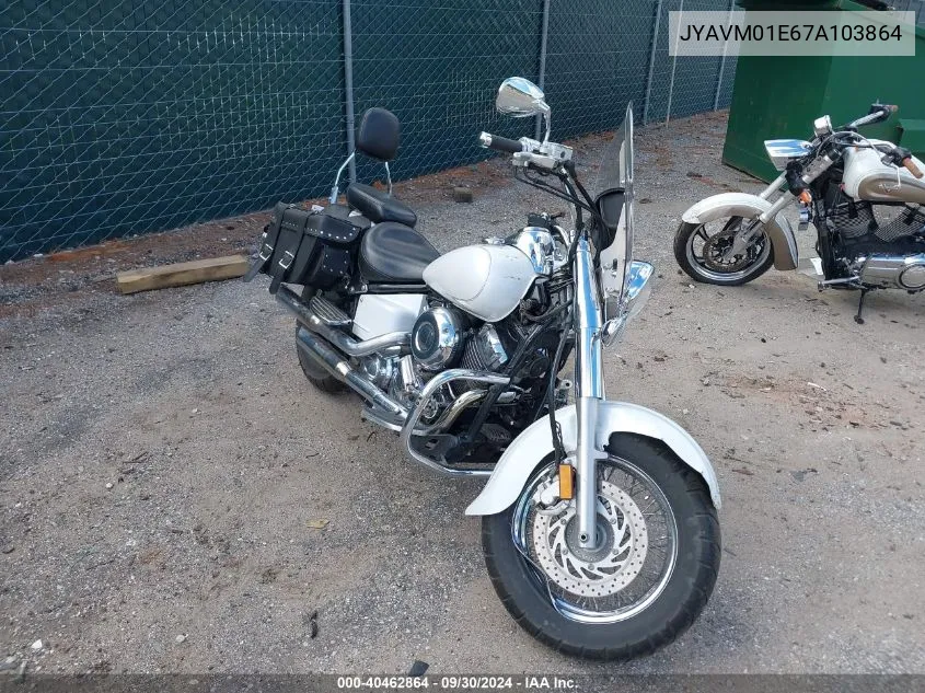 2007 Yamaha Xvs650 VIN: JYAVM01E67A103864 Lot: 40462864