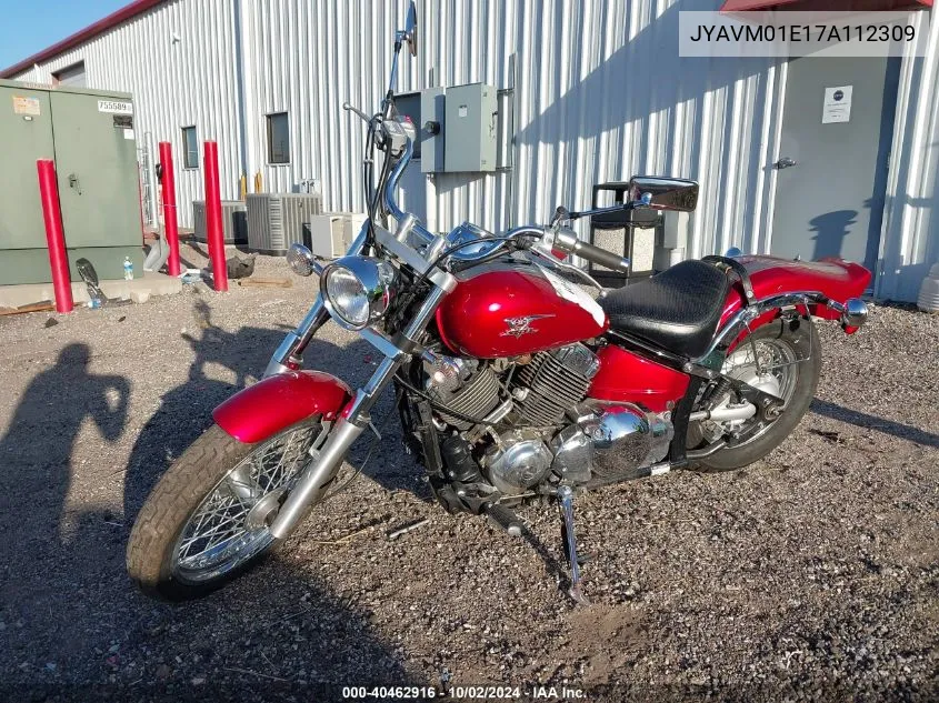 2007 Yamaha Xvs650 VIN: JYAVM01E17A112309 Lot: 40462916