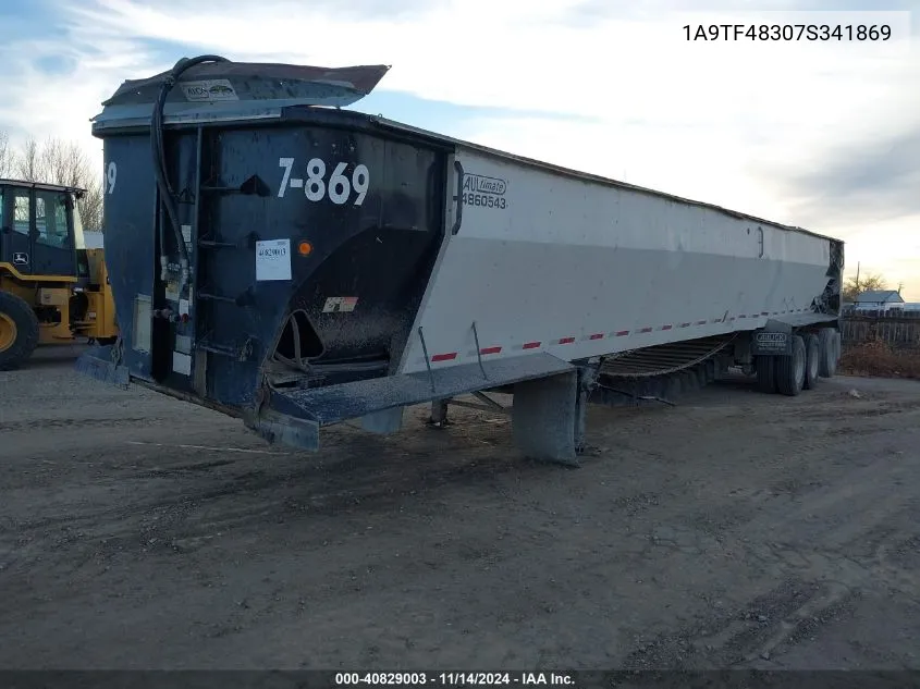 2007 Aulick Semi-Trailer Dolly VIN: 1A9TF48307S341869 Lot: 40829003