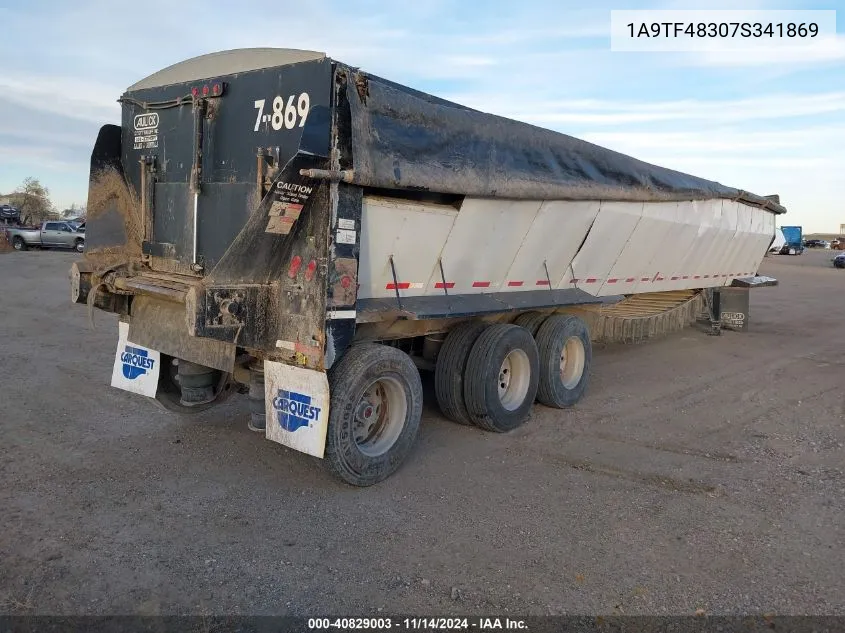 2007 Aulick Semi-Trailer Dolly VIN: 1A9TF48307S341869 Lot: 40829003