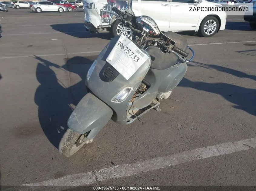 ZAPC386B085008673 2008 Vespa Lx 50