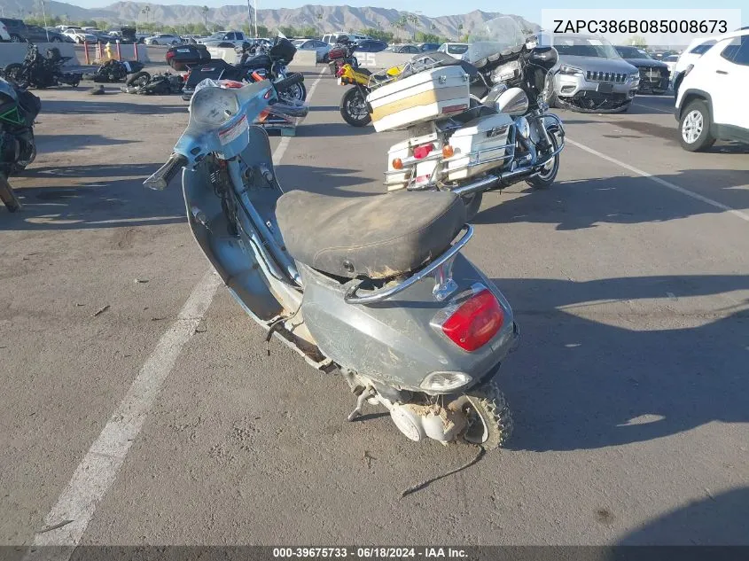 2008 Vespa Lx 50 VIN: ZAPC386B085008673 Lot: 39675733