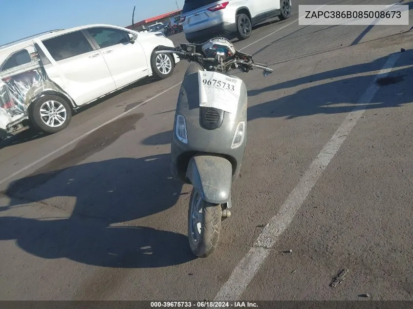 2008 Vespa Lx 50 VIN: ZAPC386B085008673 Lot: 39675733