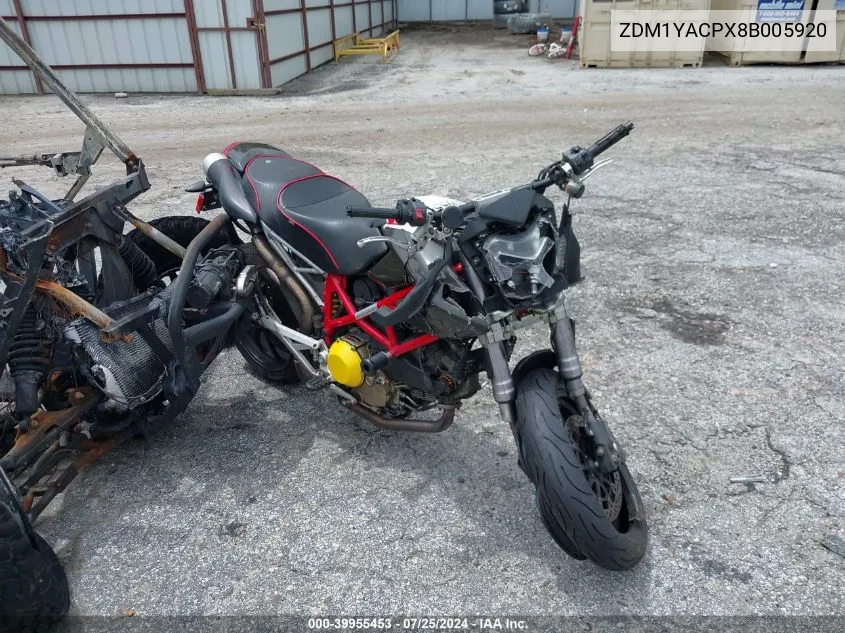 ZDM1YACPX8B005920 2008 Ducati Hypermotard 1100/S