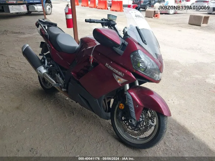 2009 Kawasaki Zg1400 B VIN: JKBZGNB139A010069 Lot: 40041176