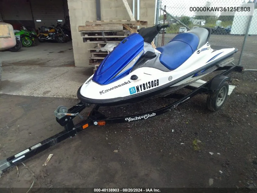 2008 Kawasaki Stx-12F VIN: 00000KAW36125E808 Lot: 40138903