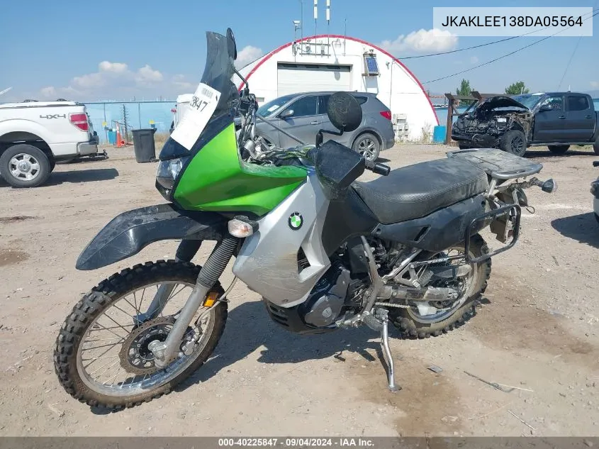 2008 Kawasaki Kl650 E VIN: JKAKLEE138DA05564 Lot: 40225847