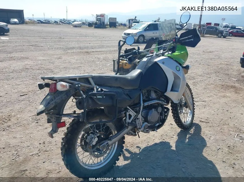 2008 Kawasaki Kl650 E VIN: JKAKLEE138DA05564 Lot: 40225847