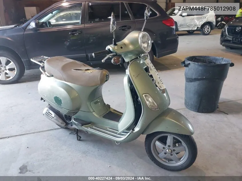 ZAPM448F785012908 2008 Vespa Lx 150