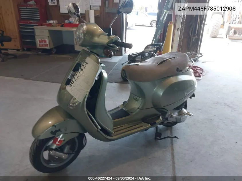 2008 Vespa Lx 150 VIN: ZAPM448F785012908 Lot: 40227424