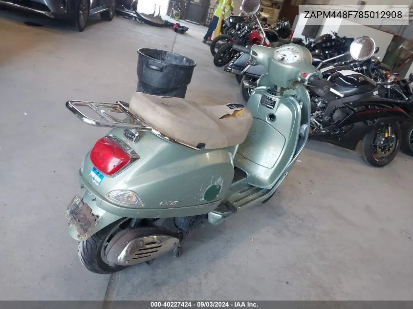 ZAPM448F785012908 2008 Vespa Lx 150