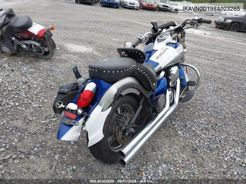 2008 Kawasaki Vn900 D VIN: JKAVN2D198A023265 Lot: 40302559