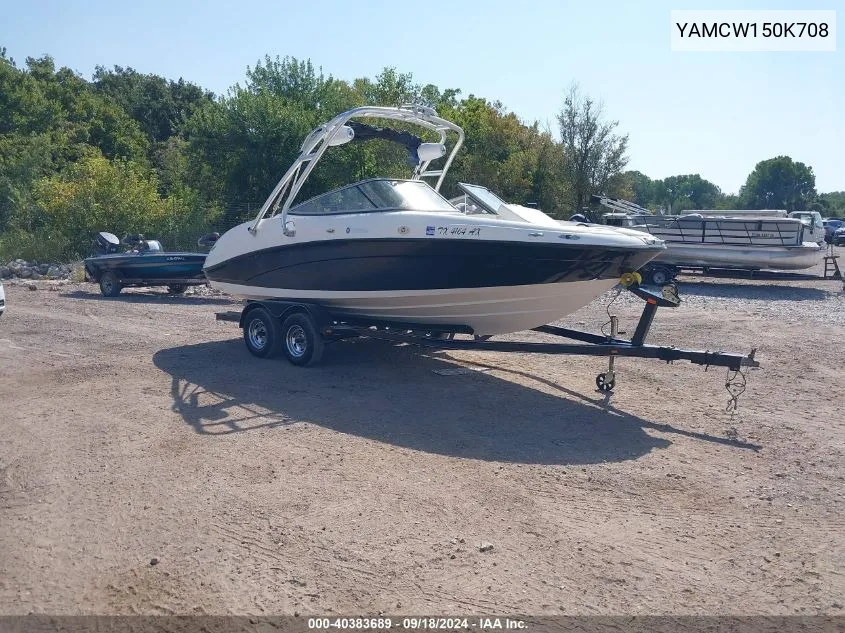 2008 Yamaha Sx210 VIN: YAMCW150K708 Lot: 40383689