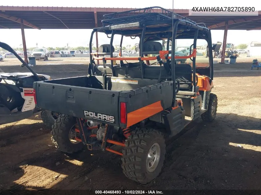 2008 Polaris Ranger Crew VIN: 4XAWH68A782705890 Lot: 40468493