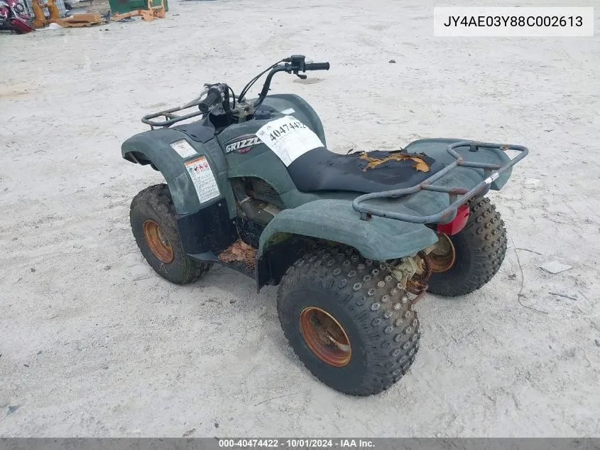 JY4AE03Y88C002613 2008 Yamaha Yfm125 A