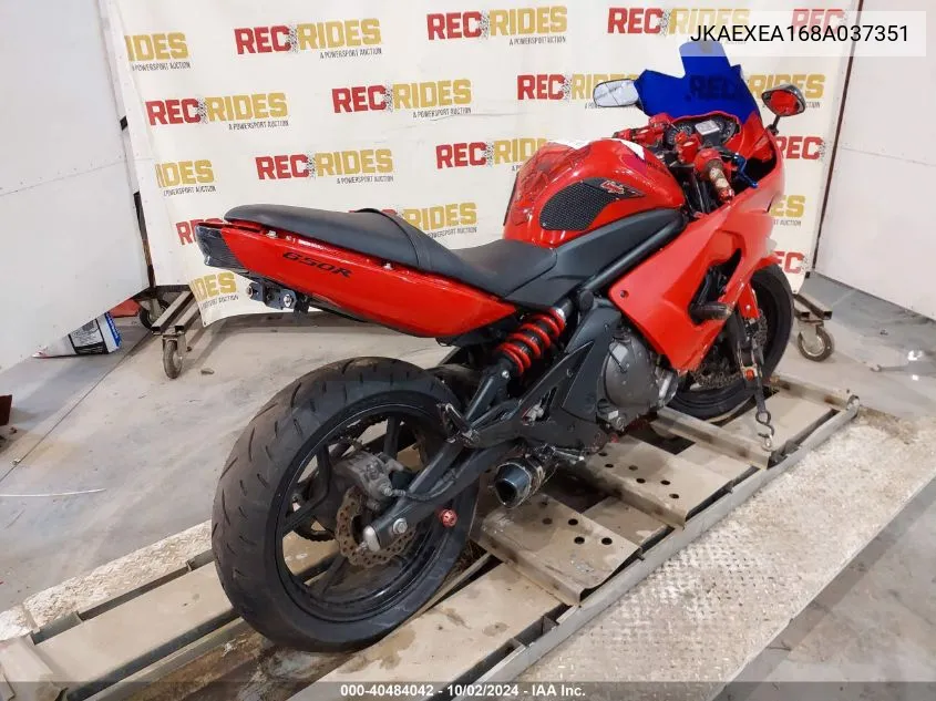 JKAEXEA168A037351 2008 Kawasaki Ex650 A