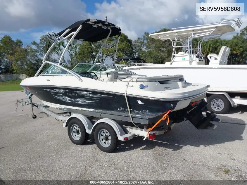 2008 Sea Ray 205 Sport VIN: SERV5958D808 Lot: 40652684