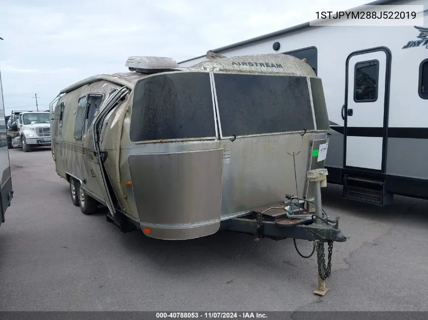 2008 Airstream Other VIN: 1STJPYM288J522019 Lot: 40788053