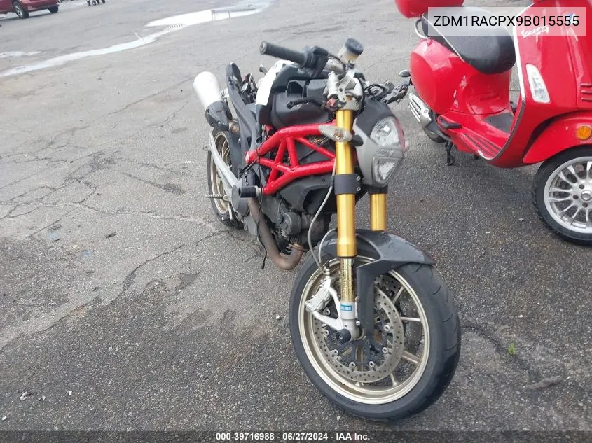 2009 Ducati Monster 1100/Base/S VIN: ZDM1RACPX9B015555 Lot: 39716988