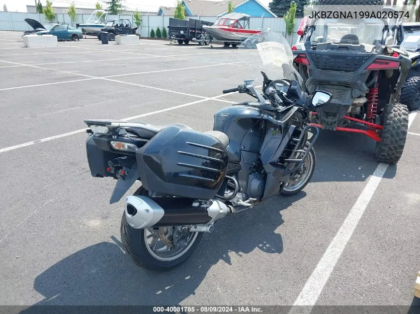 2009 Kawasaki Zg1400 A VIN: JKBZGNA199A020574 Lot: 40081785