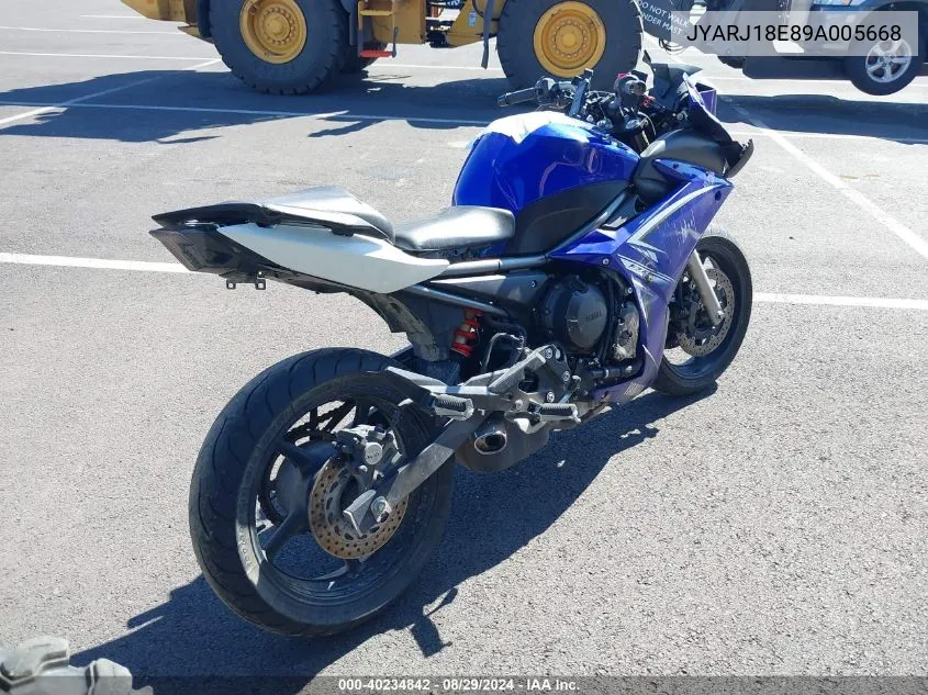 JYARJ18E89A005668 2009 Yamaha Fz6 R