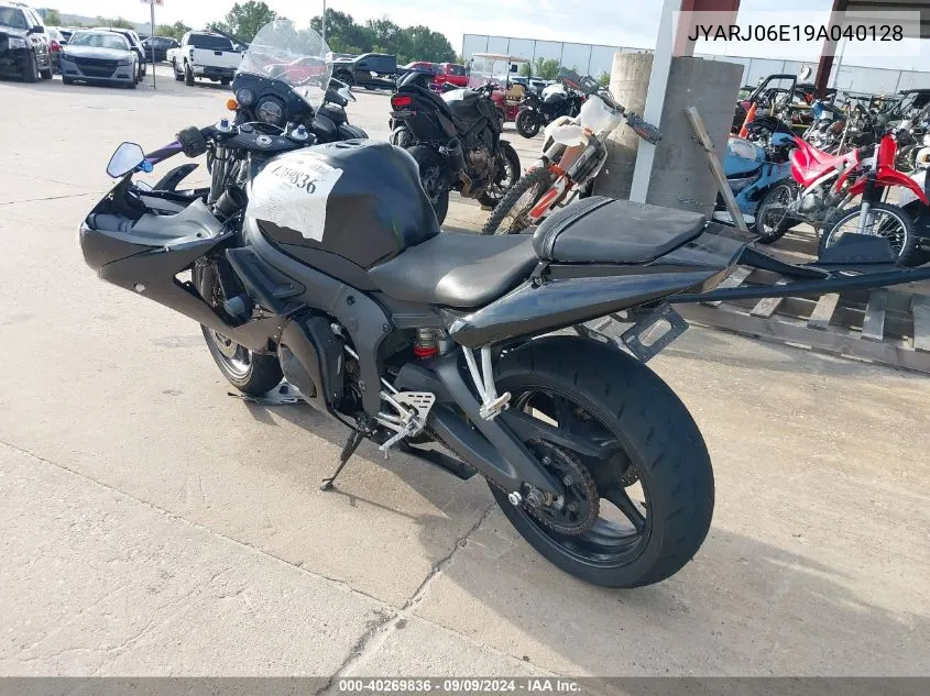 2009 Yamaha Yzfr6 S VIN: JYARJ06E19A040128 Lot: 40269836